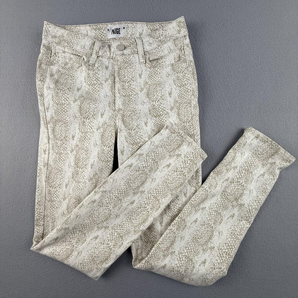 Paige Hoxton Ultra Skinny Jeans Womens‎ 27 Sonoran Snake Print Stretch Pants